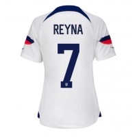 Billiga Förenta staterna Giovanni Reyna #7 Hemma fotbollskläder Dam VM 2022 Kortärmad